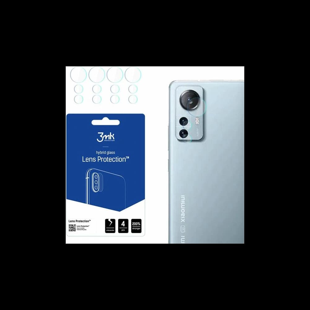 Sticlă hibridă pentru obiectivul aparatului 3MK Lens Protection Xiaomi 12 Lite [4 PACK] - 1