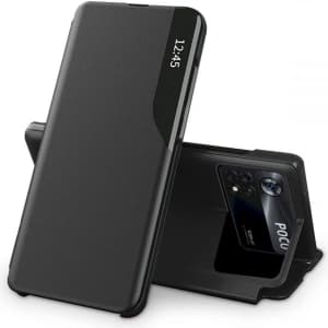 Case Tech-Protect Smart View POCO X4 Pro 5G Schwarz