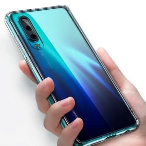Case aus gehärtetem Glas Benks Shiny Glass Huawei P30 Clear