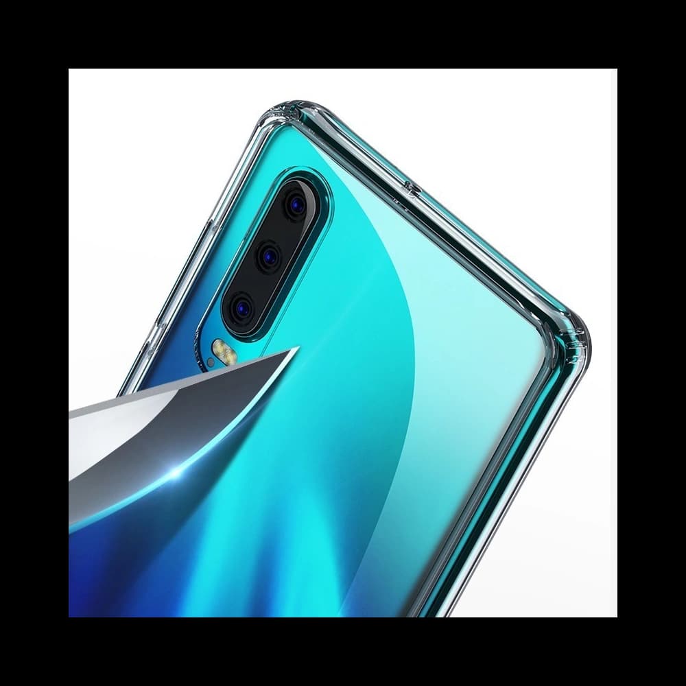 Case aus gehärtetem Glas Benks Shiny Glass Huawei P30 Clear - 3