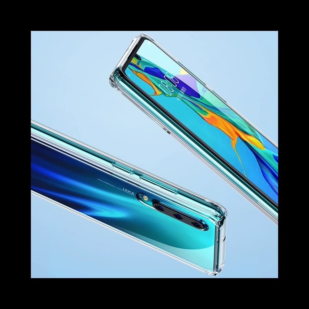 Case aus gehärtetem Glas Benks Shiny Glass Huawei P30 Clear - 6