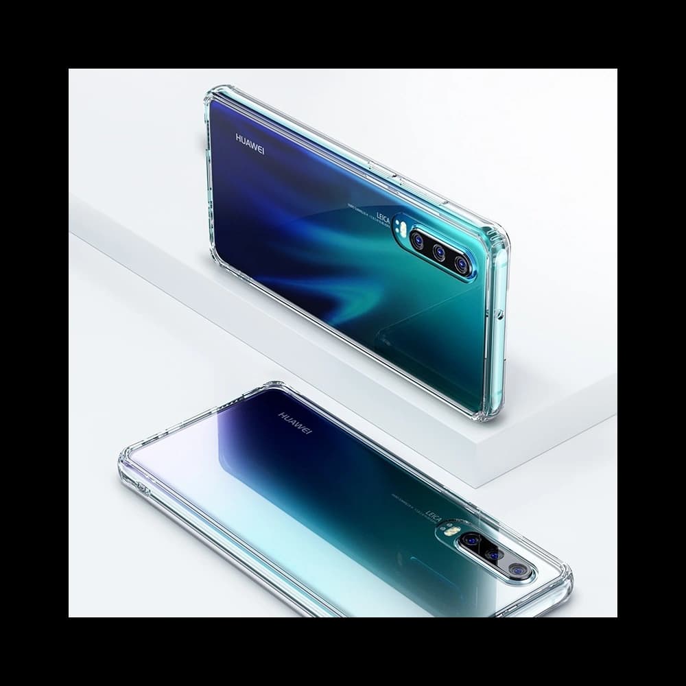 Case aus gehärtetem Glas Benks Shiny Glass Huawei P30 Clear - 7