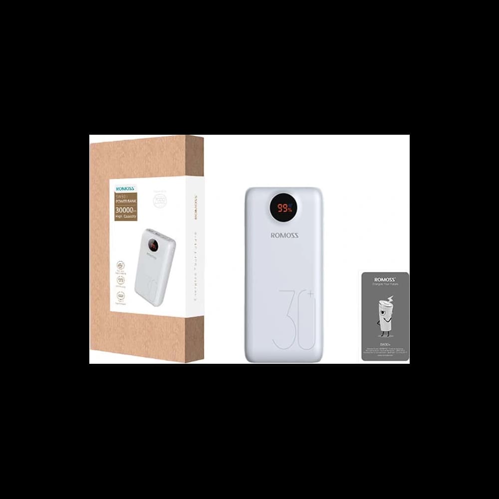 Powerbank Romoss SW30 26800mAh QC 3.0 PD 2xUSB-A, USB-C, microUSB, Lightning (white) - 2