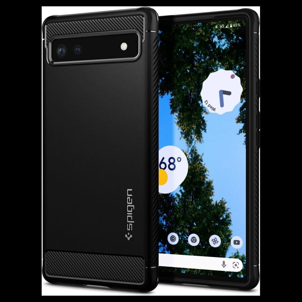 Spigen Rugged Armor Google Pixel 6a Matte Black - 1