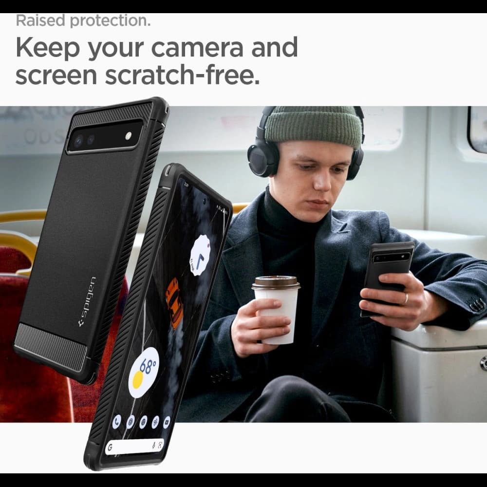 Spigen Rugged Armor Google Pixel 6a Matte Black - 16