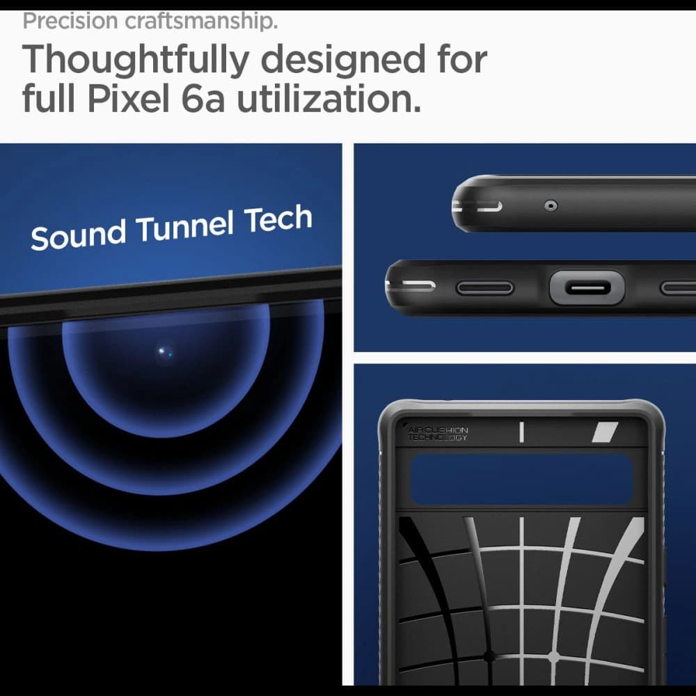 Spigen Rugged Armor Google Pixel 6a Matte Black - 17