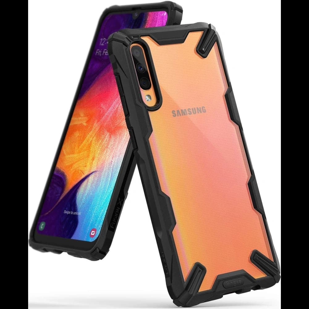 Case Ringke Fusion-X Samsung Galaxy A30s/A50/A50s Schwarz - 1
