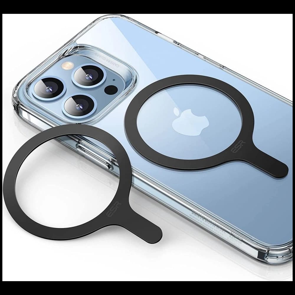 Magnetic rings ESR Halolock MagSafe Universal Magnetic Ring Black [2 PACK] - 1