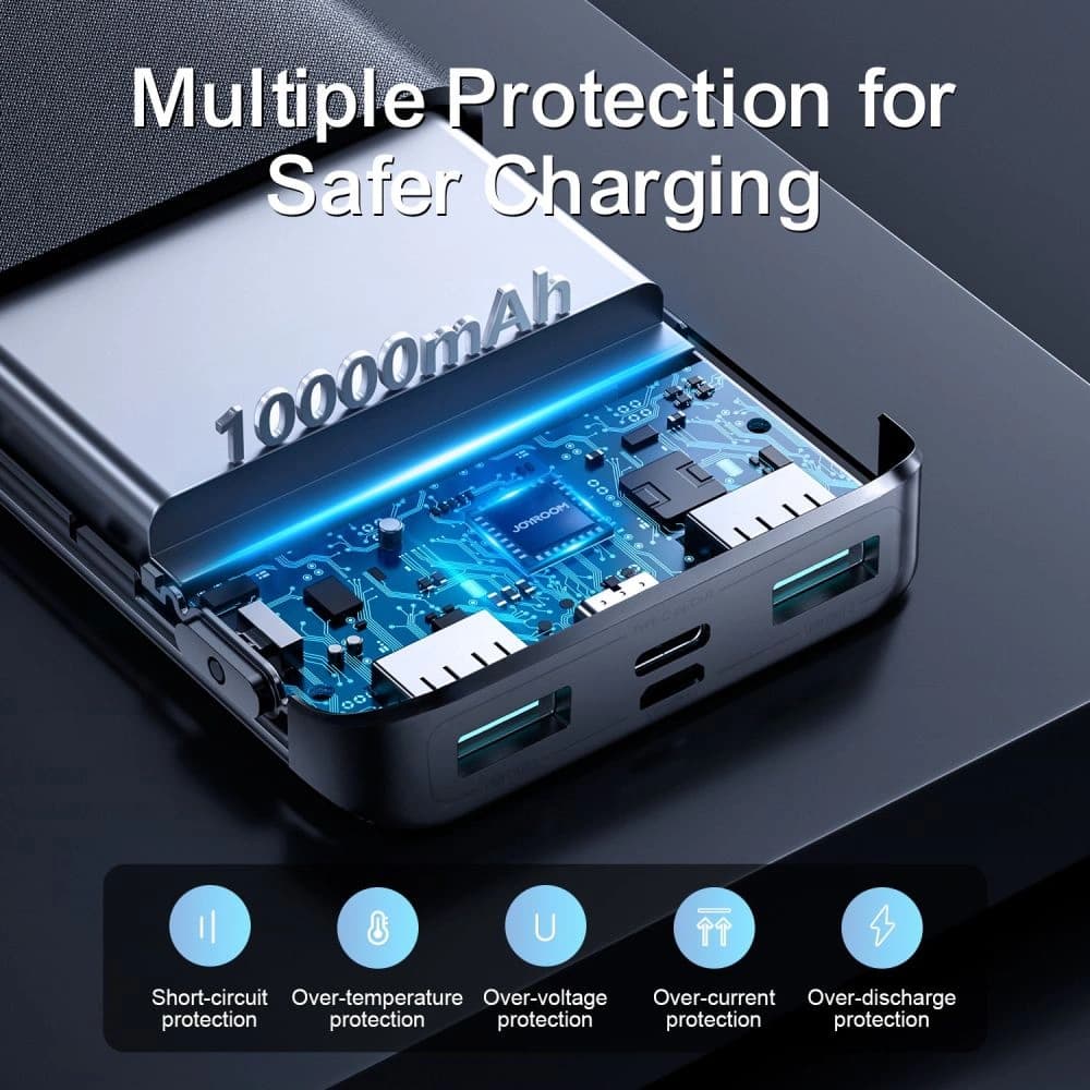 Powerbank Joyroom JR-QP191 22.5W 10000mah Fekete - 7