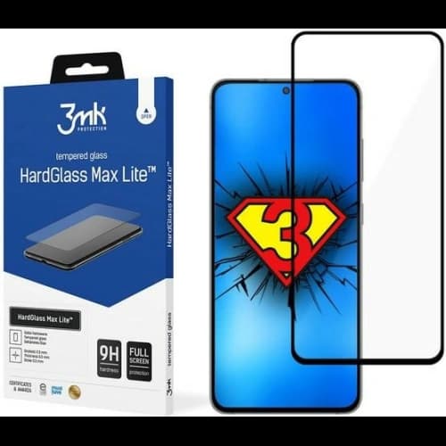 Gehärtetes Glas 3MK HardGlass Max Lite Samsung Galaxy S21 FE schwarz