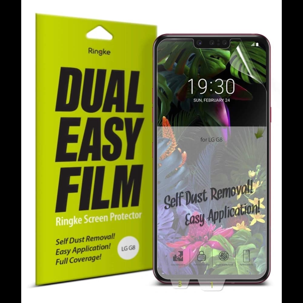 Folie Ringke Dual Easy Full Cover LG G8 ThinQ Hülle freundlich - 1