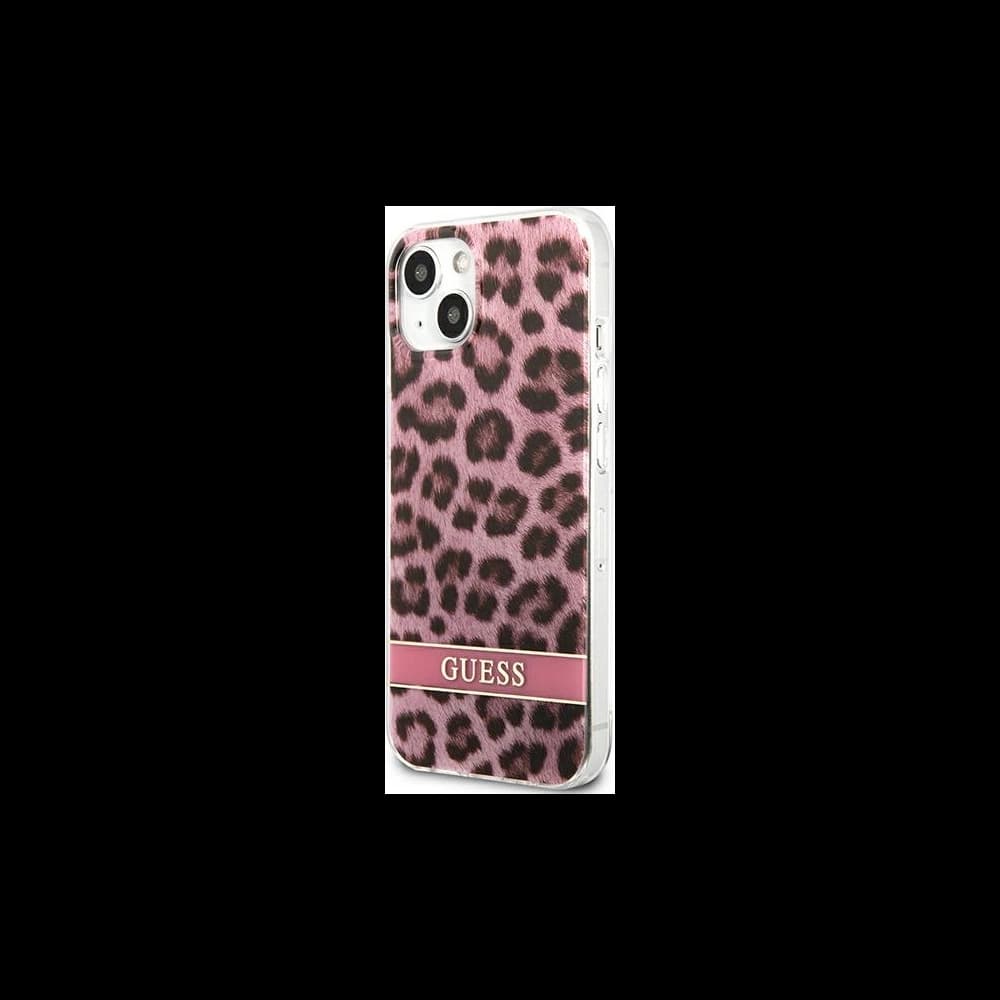 Guess GUHCP13MHSLEOP Apple iPhone 13 pink hardcase Leopard - 2