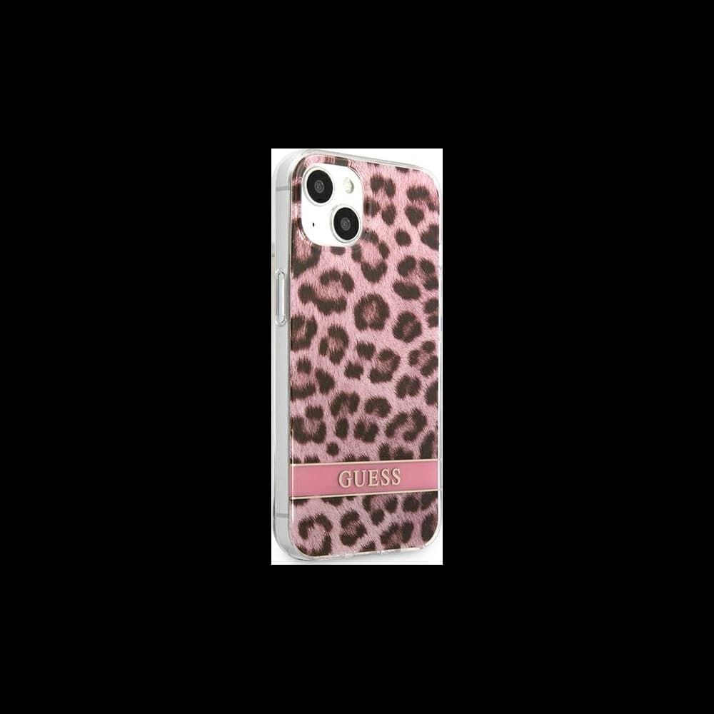 Guess GUHCP13MHSLEOP Apple iPhone 13 pink hardcase Leopard - 4