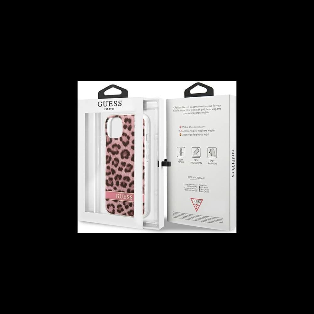 Guess GUHCP13MHSLEOP Apple iPhone 13 pink hardcase Leopard - 8