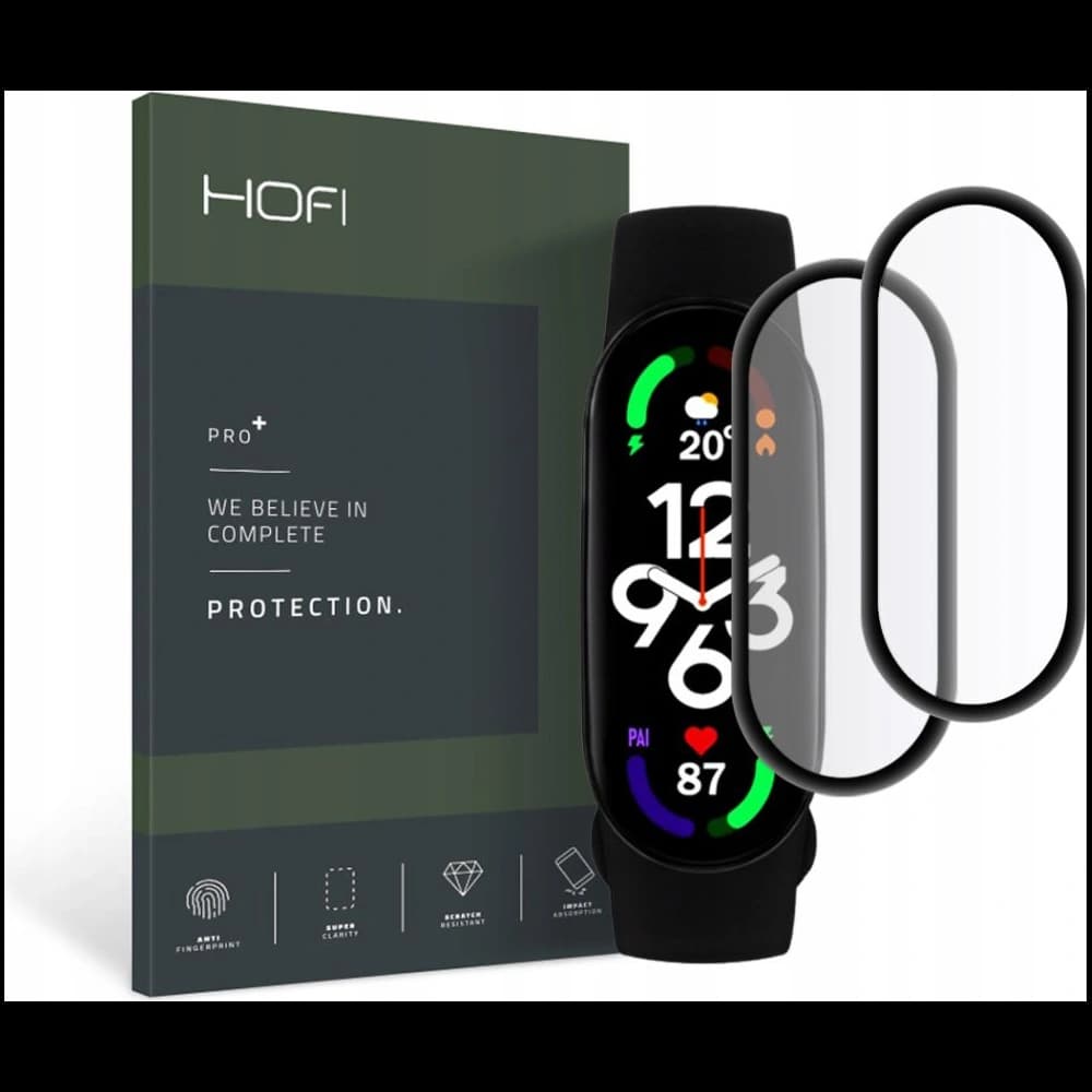 Hofi Hybrid Pro+ Xiaomi Mi Band 7 Black [2 PACK] - 1