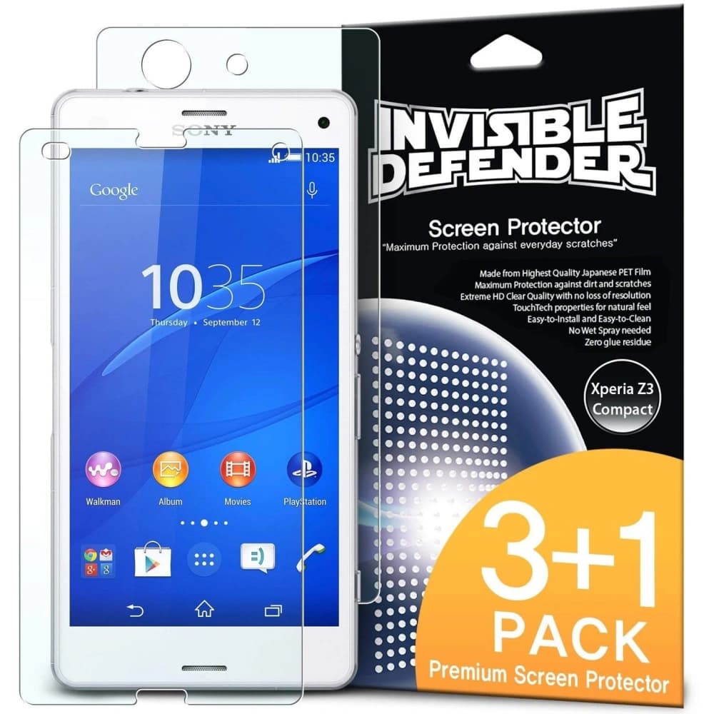 Folie Ringke Invisible Defender Sony Xperia Z3 Compact Vollabdeckung - 1