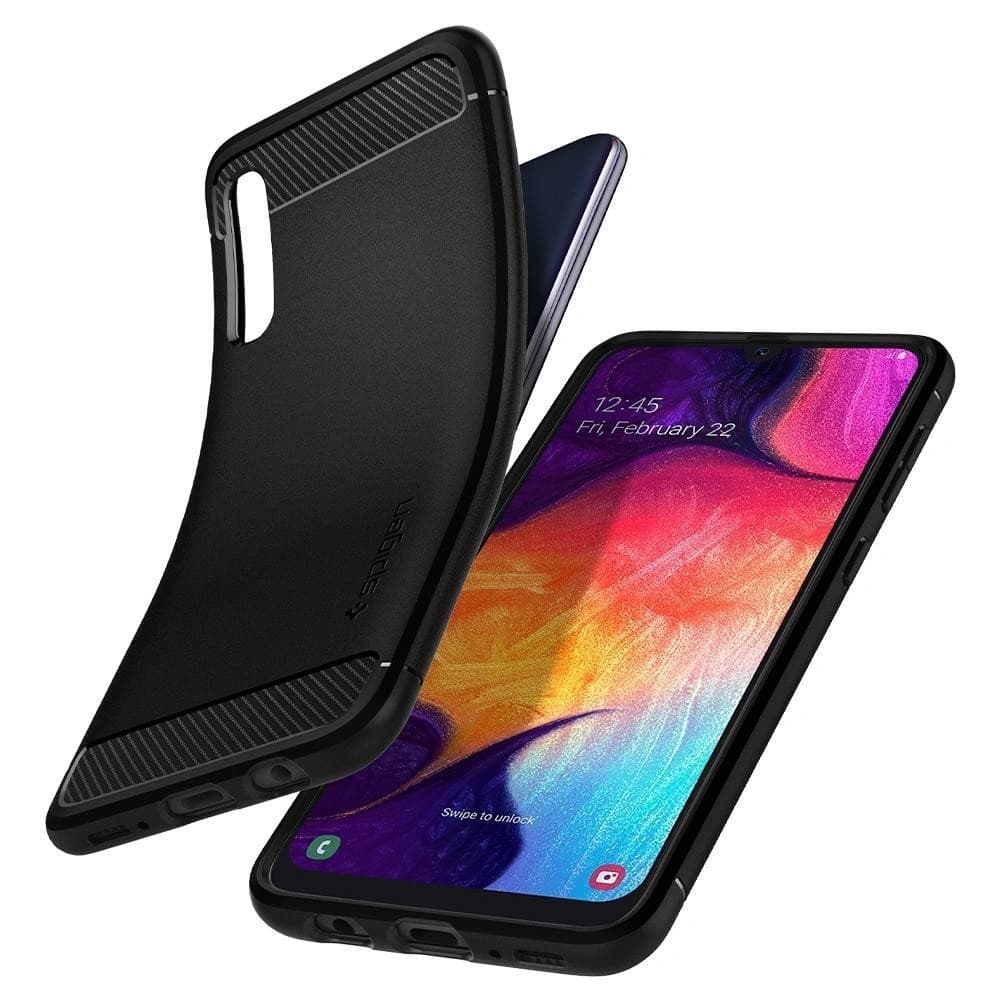 Case Spigen Rugged Armor Samsung Galaxy A30s/A50/A50s Schwarz - 3