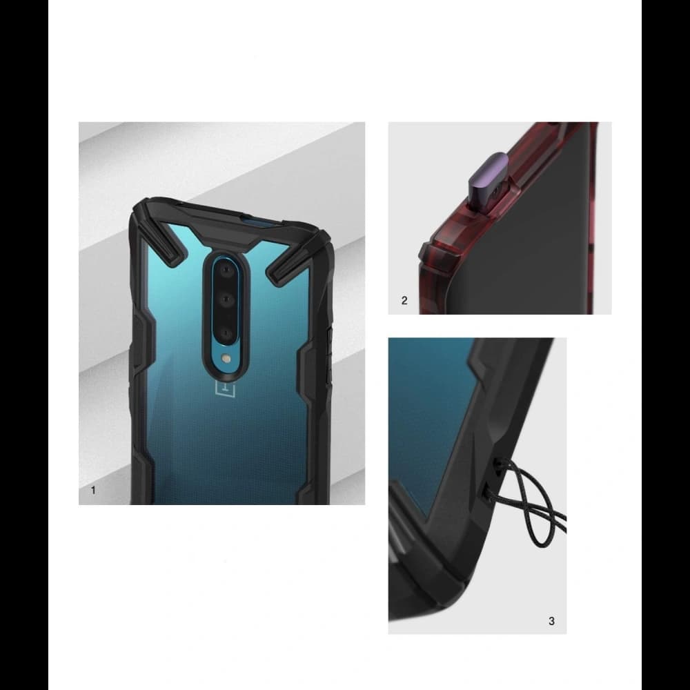 Etui Ringke Fusion-X OnePlus 7 Pro Black - 2
