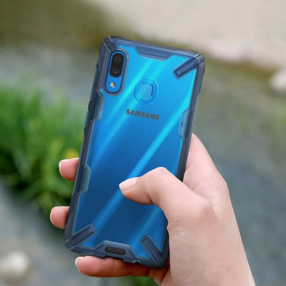 Case Ringke Fusion-X Samsung Galaxy A30 Space Blau - 8