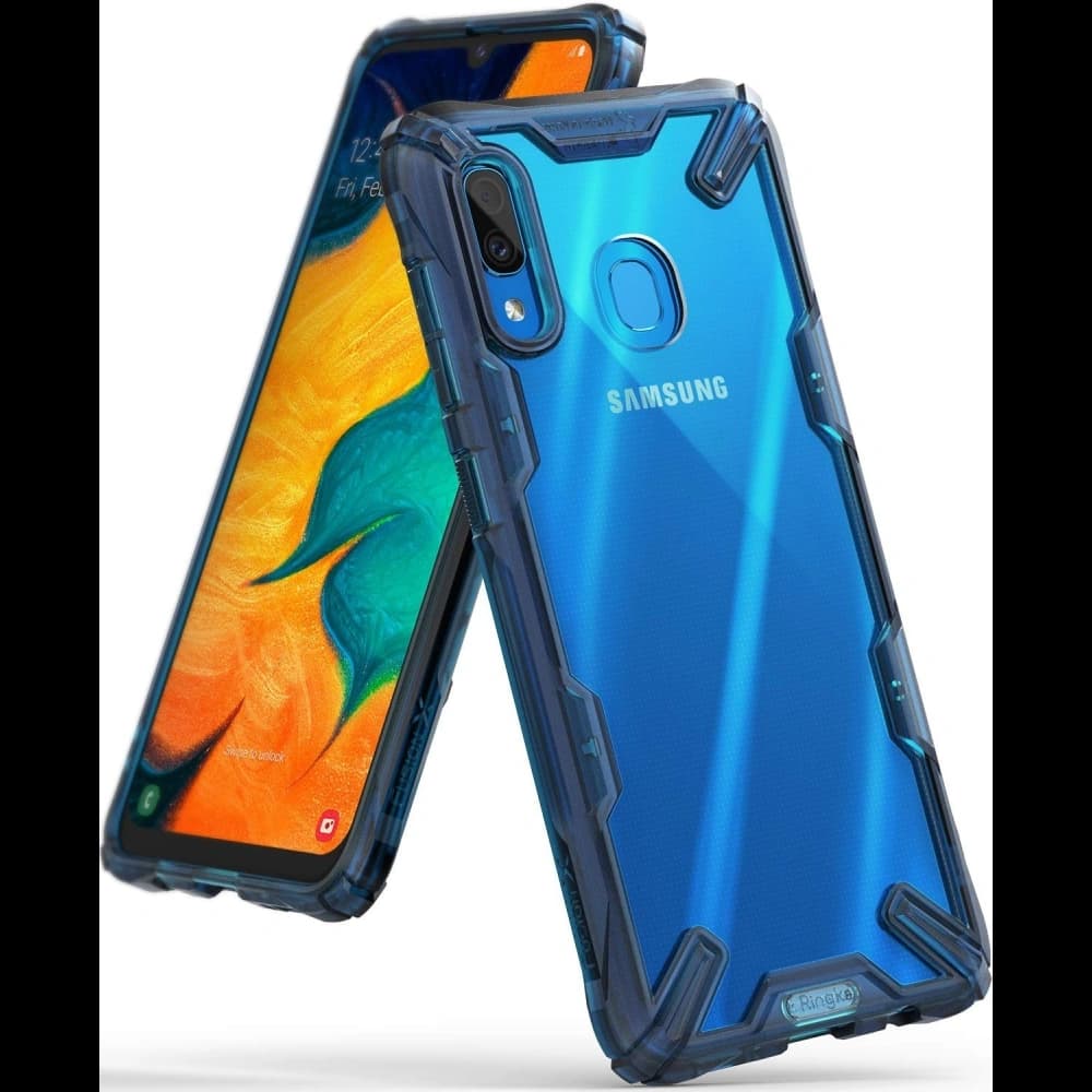 Case Ringke Fusion-X Samsung Galaxy A30 Space Blau - 1
