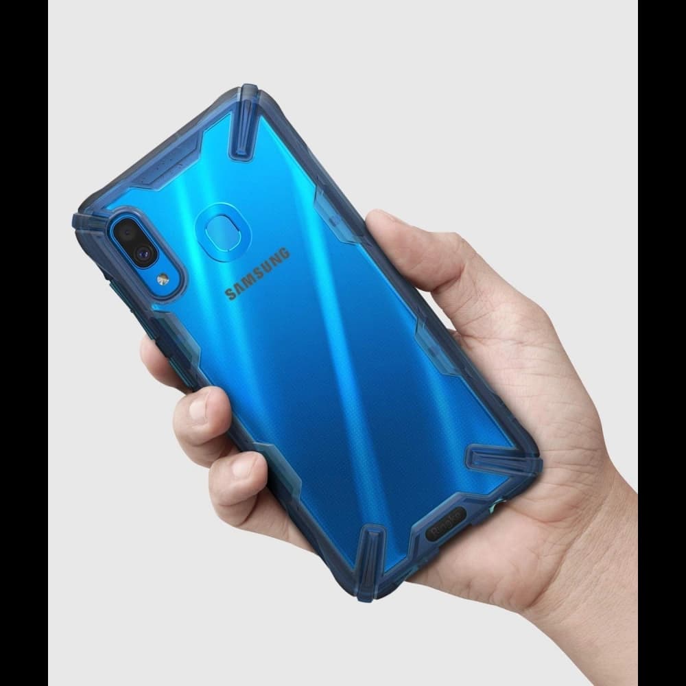 Case Ringke Fusion-X Samsung Galaxy A30 Space Blau - 5