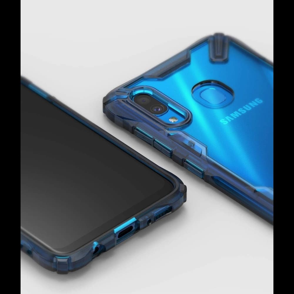 Case Ringke Fusion-X Samsung Galaxy A30 Space Blau - 6