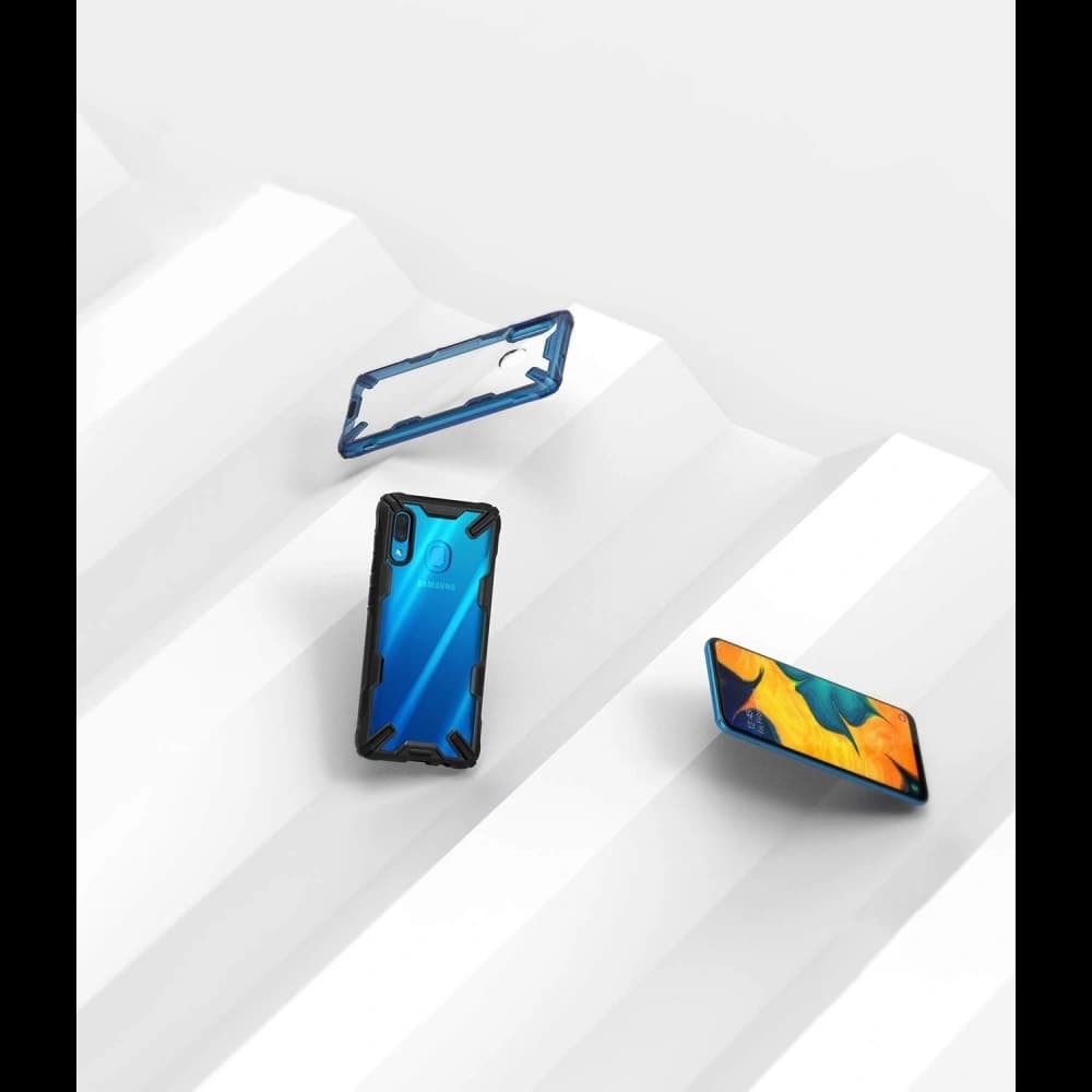 Case Ringke Fusion-X Samsung Galaxy A30 Space Blau - 7