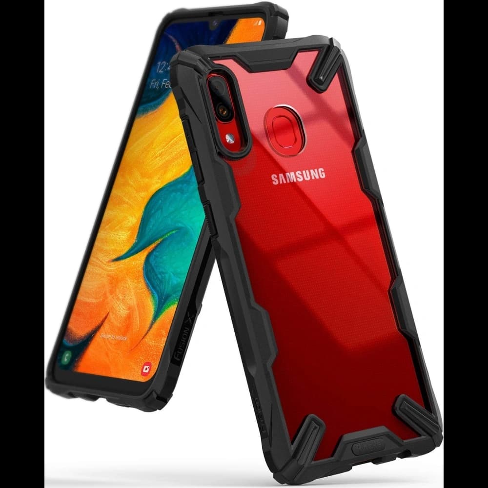 Case Ringke Fusion-X Samsung Galaxy A30 Schwarz - 1