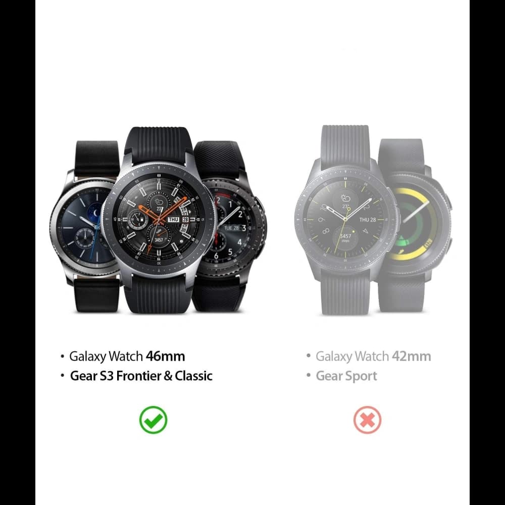 Ringke Bezel Ring Samsung Galaxy Gear S3/Watch 46mm Stainless Steel Silver GW-46-12 - 7