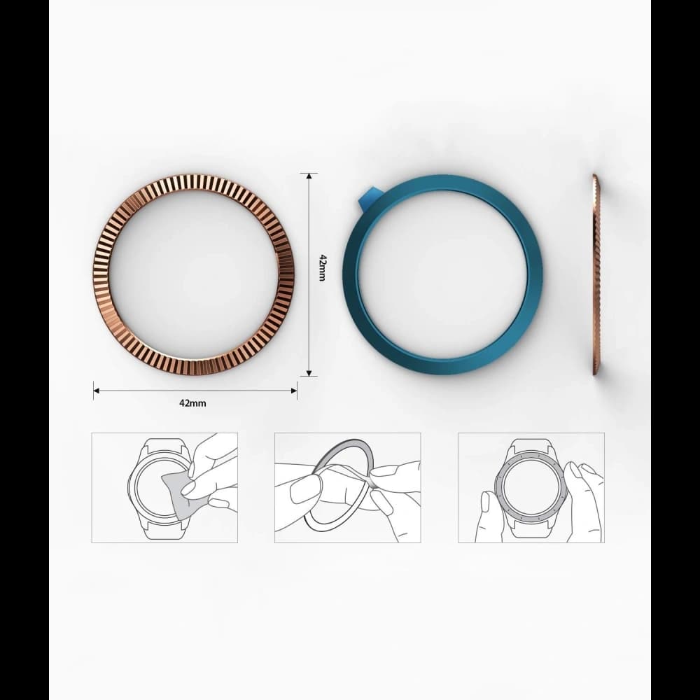 Ringke Bezel Ring Samsung Galaxy Sport/Watch 42mm Stainless Steel Gold GW-42-06 - 6