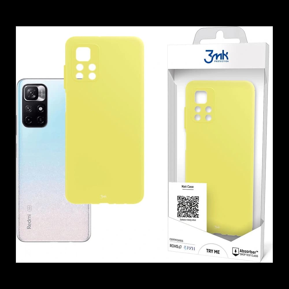 Etui 3MK Matt Case Redmi Note 11S/11 4G limonka/lime - 1