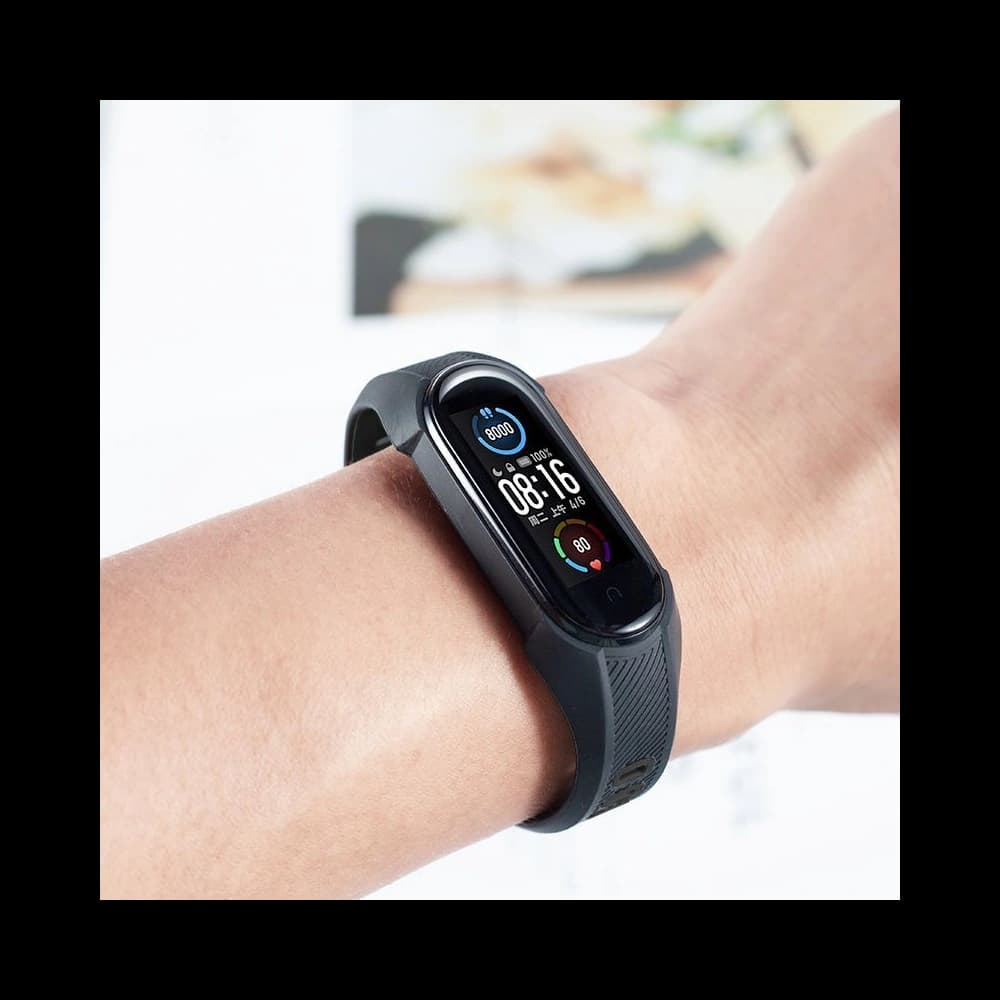 Tech-Protect Armour Xiaomi Mi Band 5/6/6 NFC/7 Black Red - 4