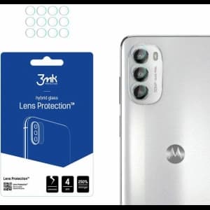Hybriertes Glas für die Kameraobjektiv 3MK Linsenschutz Motorola Moto G82 5G [4 PACK]
