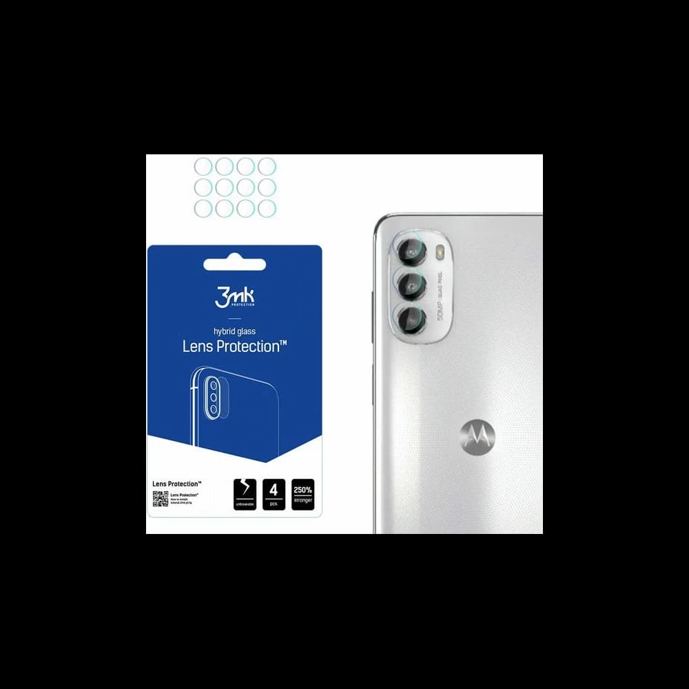 Hibrid üveg a fényképezőgép objektívjéhez 3MK Lencsevédő Motorola Moto G82 5G [4 PACK] - 1