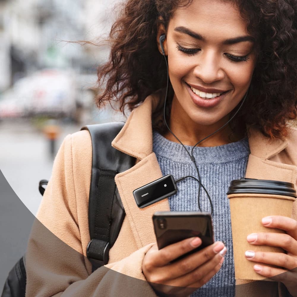 UGREEN CM402 Bluetooth 5.0 audio receiver aptX HD DAC SBC 3.5mm mini headphone jack sound card black - 3