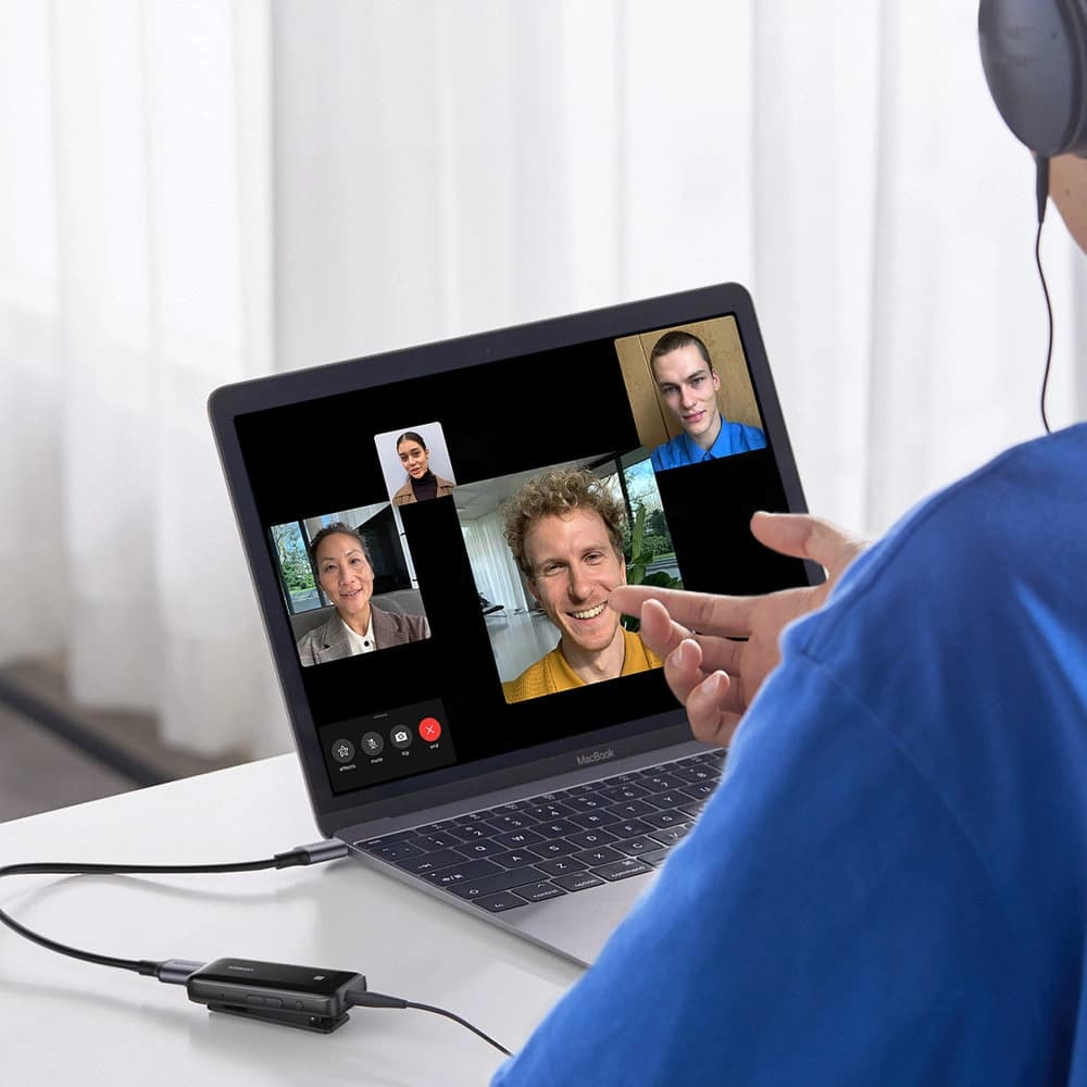 UGREEN CM402 Bluetooth 5.0 audio receiver aptX HD DAC SBC 3.5mm mini headphone jack sound card black - 6