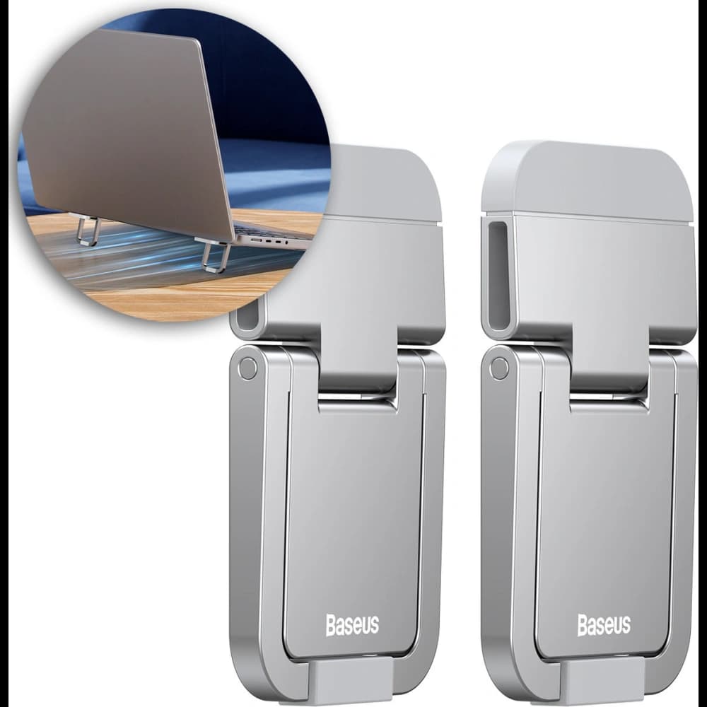 Podložky pod laptop Baseus stříbrné [2 PACK] - 2