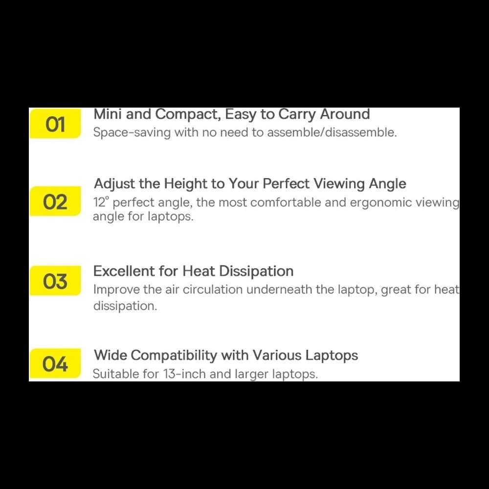 Podložky pod laptop Baseus stříbrné [2 PACK] - 25