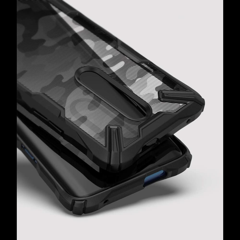 Case Ringke Fusion-X Design OnePlus 7 Pro Camo (Moro) Schwarz - 3