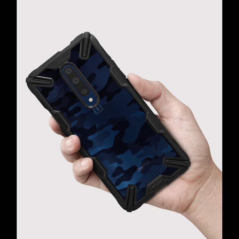 Case Ringke Fusion-X Design OnePlus 7 Pro Camo (Moro) Schwarz - 6