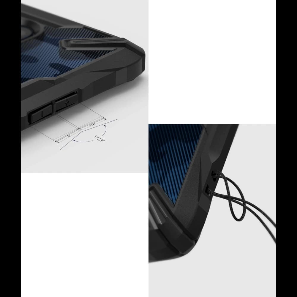 Case Ringke Fusion-X Design OnePlus 7 Pro Camo (Moro) Schwarz - 9
