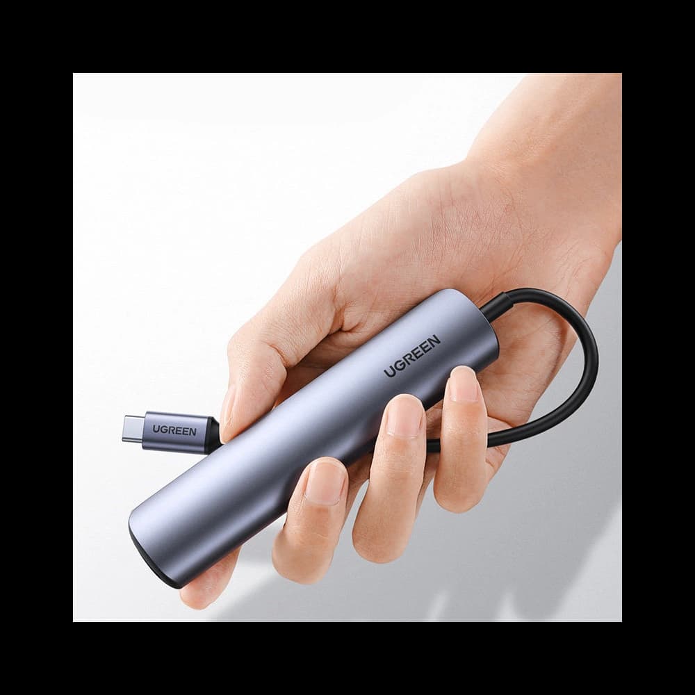 UGREEN CM417 adapter USB Type C - HDMI / 4 x USB gray - 11