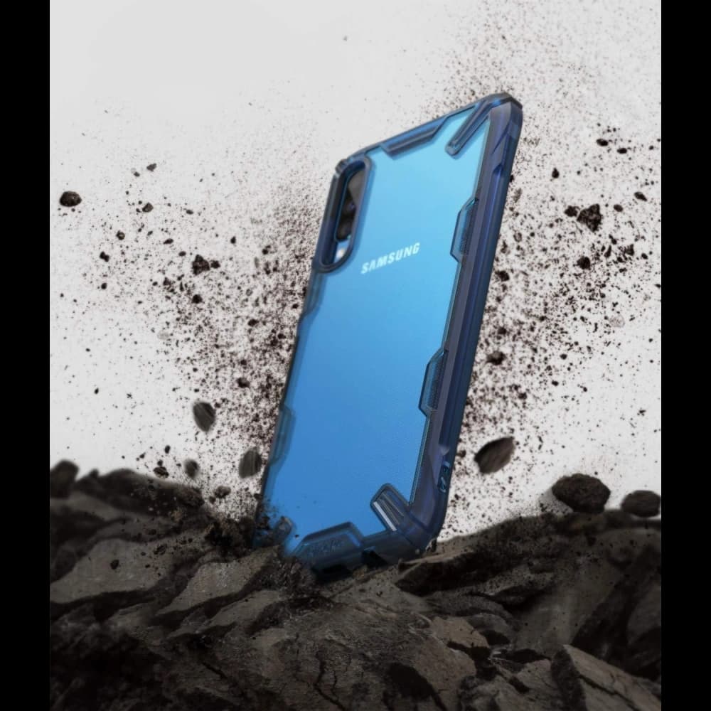 Case Ringke Fusion-X Samsung Galaxy A70 Space Blue - 3