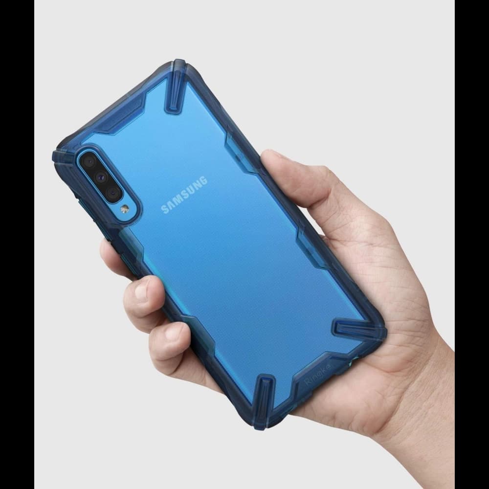 Case Ringke Fusion-X Samsung Galaxy A70 Space Blue - 5