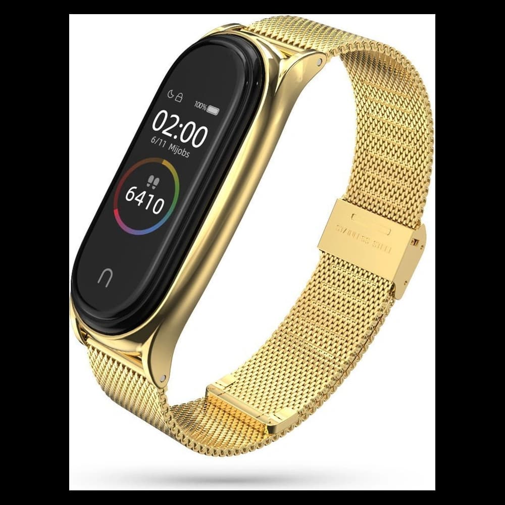 Armband Tech-Protect Milaneseband Xiaomi Mi Band 7 Gold - 1