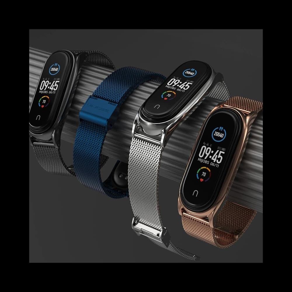 Armband Tech-Protect Milaneseband Xiaomi Mi Band 7 Gold - 4