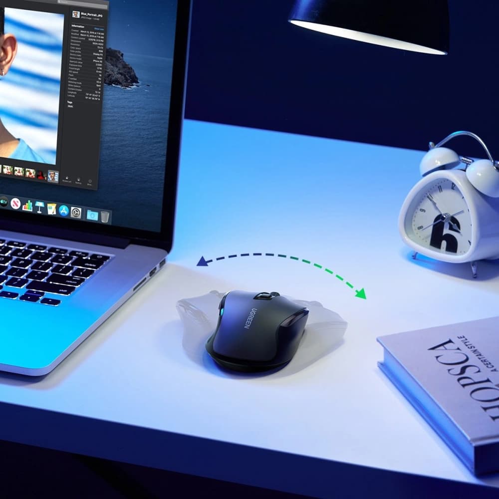 UGREEN MU006 USB optical wireless mouse 2.4GHz 4000DPI black - 8