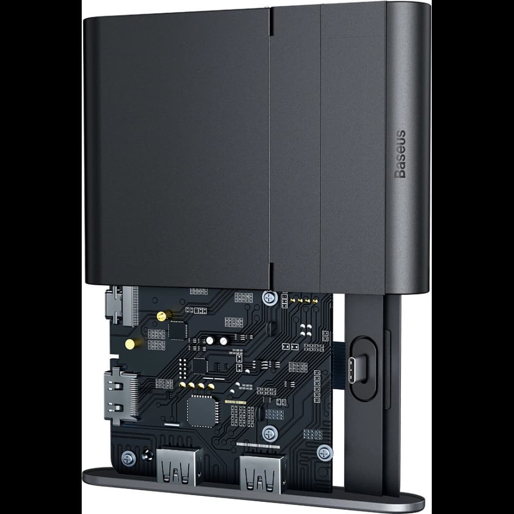 Dockingstation Baseus Mate USB-C HUB schwarz - 7