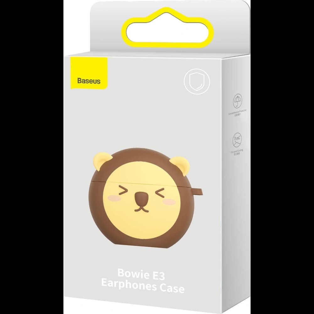 Baseus silicone case for Bowie E3 headphones brown - 5