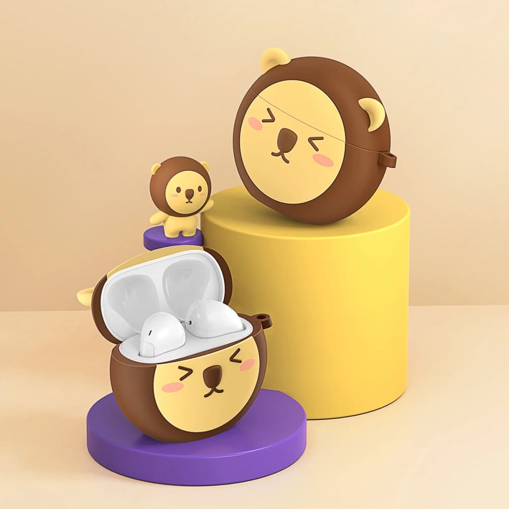 Baseus silicone case for Bowie E3 headphones brown - 8